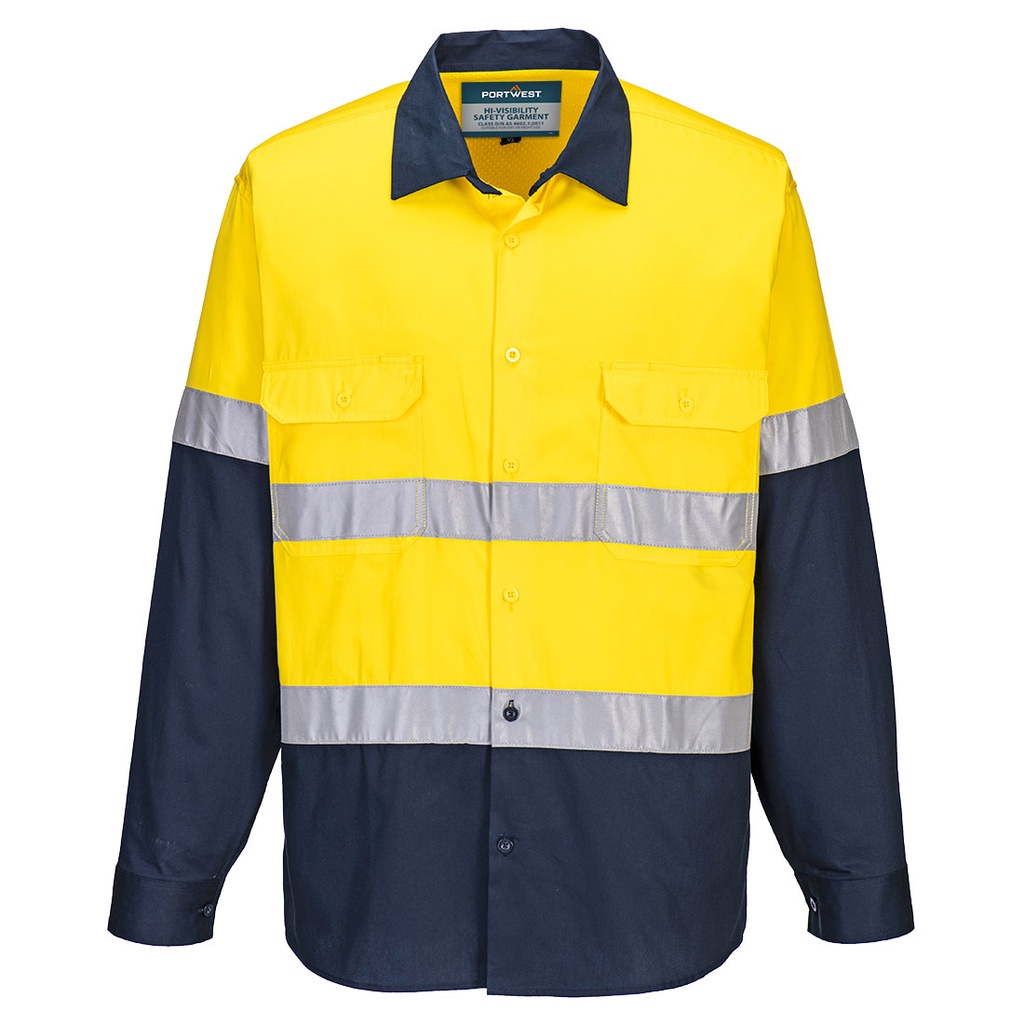 Hobart Hi-Vis Lightweight Contrast Shirt L/S