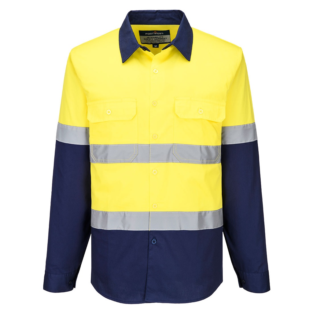 Industrial Hi-Vis Lightweight Contrast Shirt L/S