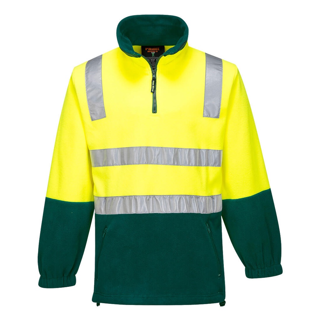 Hi-Vis Contrast 1/4 Zip Polar Fleece