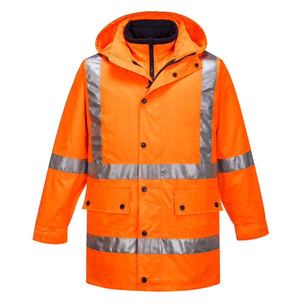 [MJ331ORRS] Max Hi-Vis X Back 4-in-1 Jacket (S)
