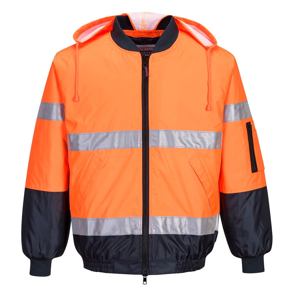 [MJ504ONRS] Hi-Vis Contrast Bomber Jacket (S)