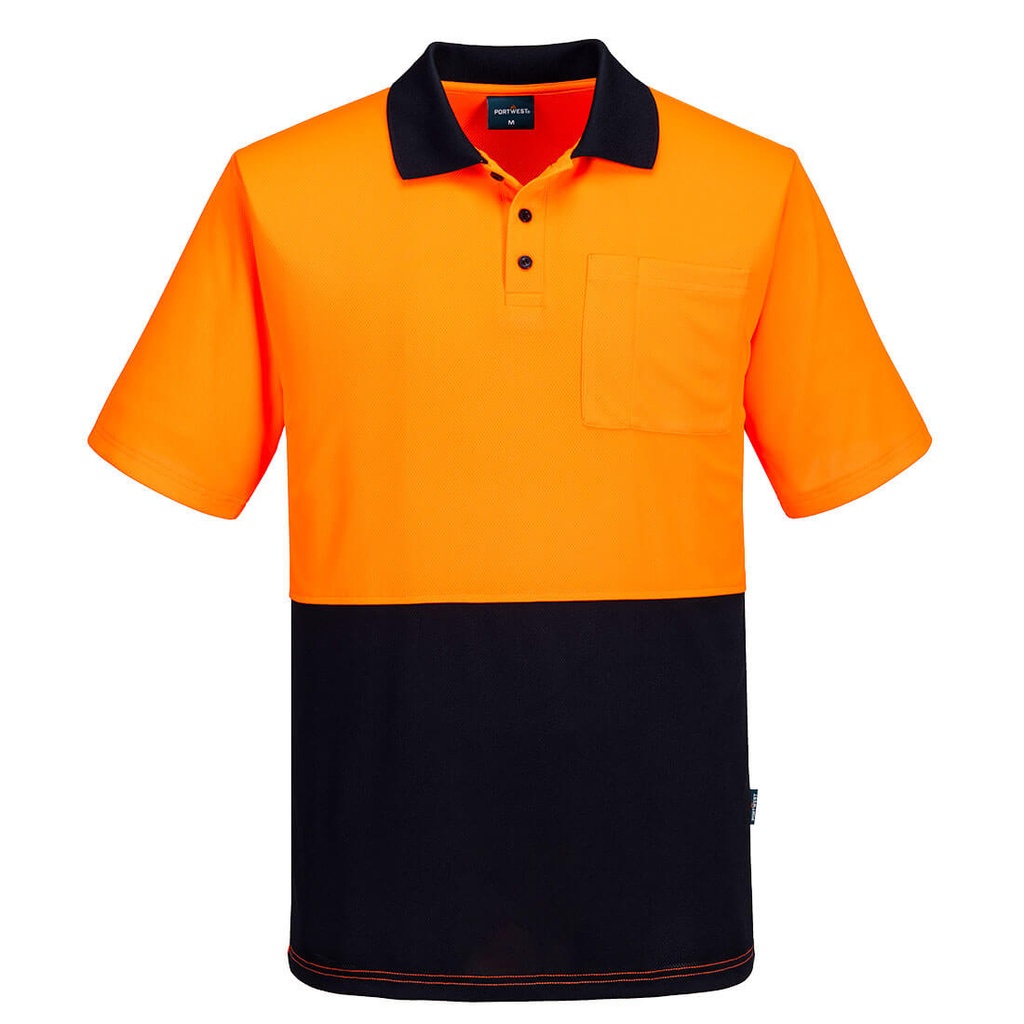 Hi Vis Class D Contrast Polo Shirt S/S
