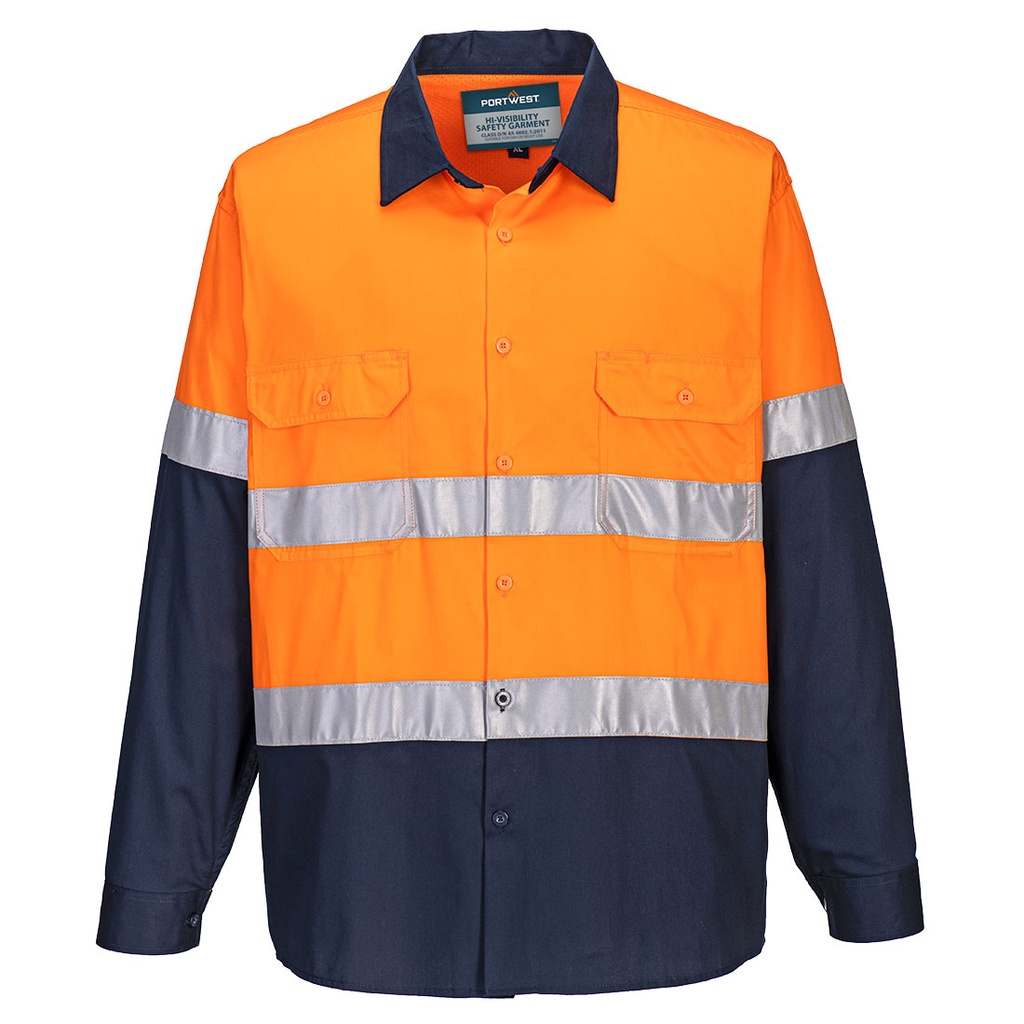 Hobart Hi-Vis Lightweight Contrast Shirt L/S